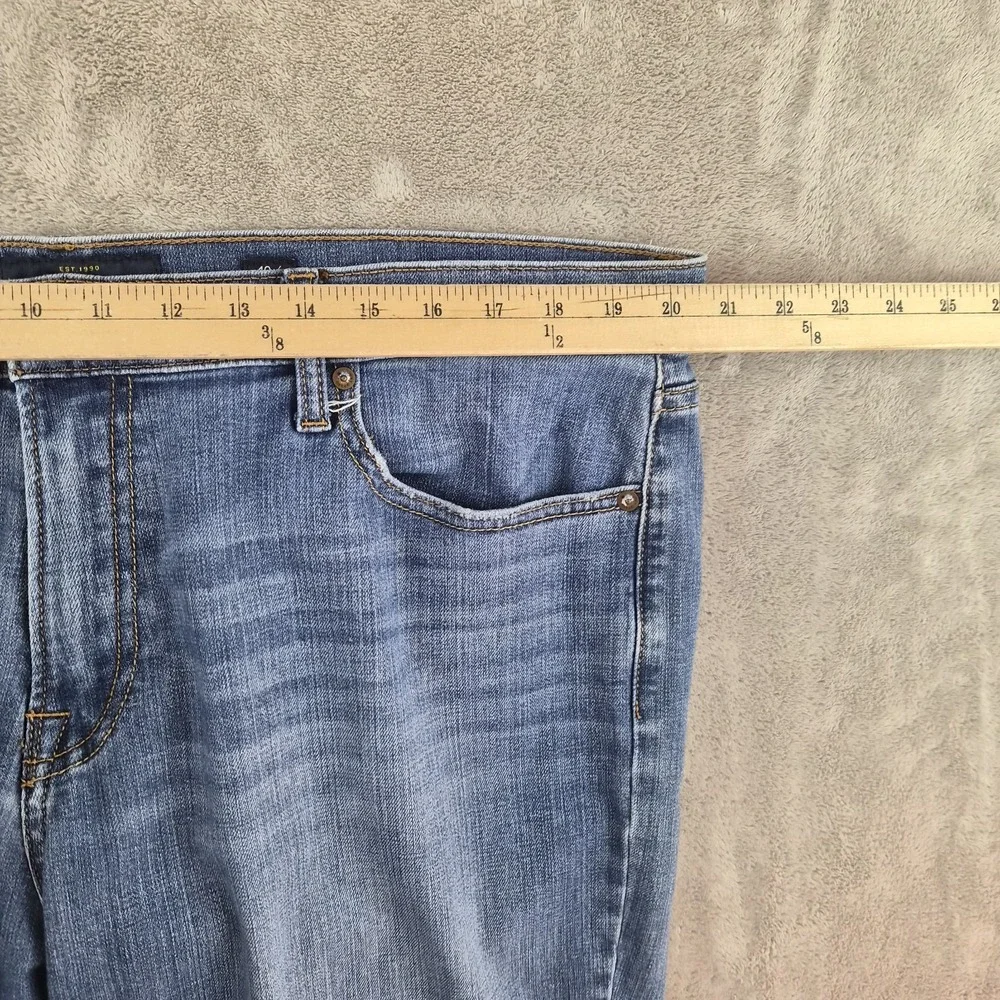 Lucky Brand 221 Straight Jeans Mens 40x30 Blue Denim Classic Fit Stretch